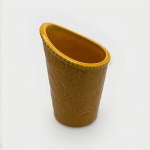 Yellow Leaf W.M.G. Asymmetric Vase